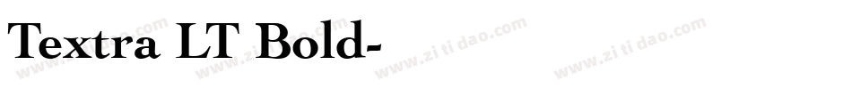 Textra LT Bold字体转换